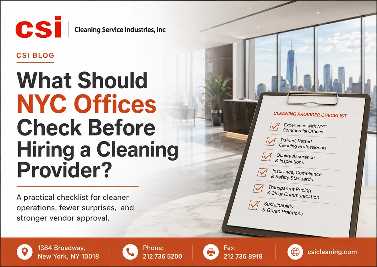 Commercial office cleaning NYC